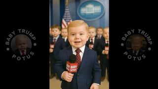 'You're a terrible reporter'_ Baby Trump rips NBC's Peter Alexander after Qatari jet question#funny