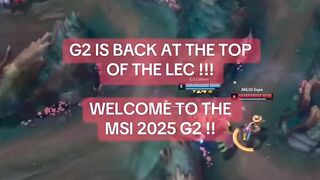 ???? Selamat Datang di MSI 2025, G2 Esports!