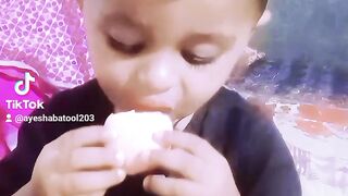 Babys eating practice