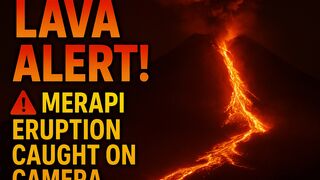 Terrifying Lava Flow Caught on Camera – Mount Merapi Eruption