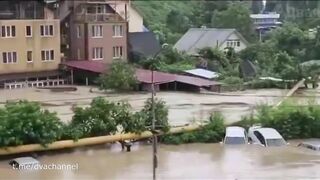 ПОТОП В СОЧИ. Дикий ливень затопил курорт. Наводнение в Кудепсте