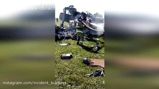 Самолет потерпел крушение в Кузбассе. Первые кадры с места жесткой посадки