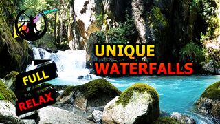 Unique waterfalls. [HD]