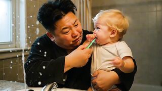 Kim Jong Un's Nanny Nightmare 24 Hours with Baby #funny #trump #kimjongun #memes.