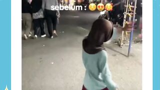Bapaknya puas sekali ketawa nya