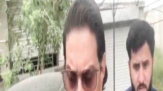 PTI Leader Salman Akram Raja Talk to Reporters Outside Adiyala Jail
