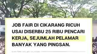 Ricuh dan membludak JOBFAIR DI BEKASI ????????