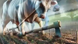 Beautiful story of a cow ???? and a bear ????