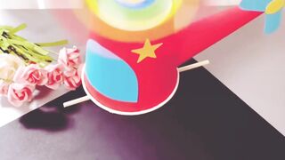 Creative idea making aeroplane