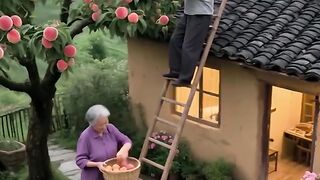 A beautiful seen Old lady and old man 2