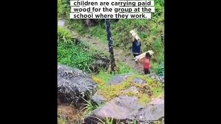 Papua remote school children