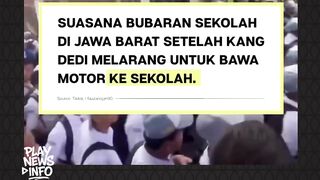 pemandangan langka tampak saat anak SMA berjalan kaki