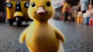 A disabled duckling helps his cat friend ????#DuckRescue #CuteAnimals #AnimalRescue