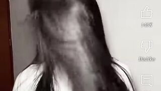 Silky straight hair