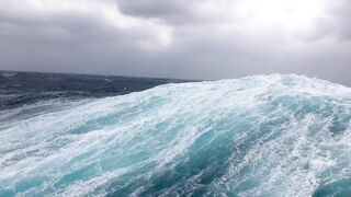 I have never seen such big waves in my life.