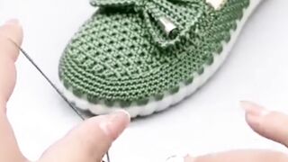 Beautiful Crochet shoe video