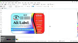 Professional Visting card creat in corel draw