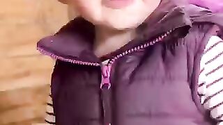 Kids meeting with animal