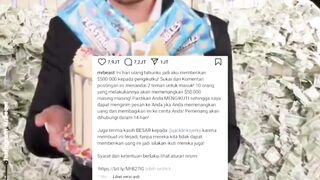 Menang giveaway Rp 800 juta dari MrBeast