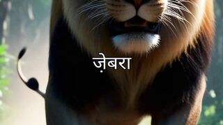 Lion and Zebra