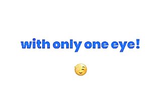 Watch This Video With Only One Eye! ????