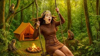 Living in Jungle for 24 Hours!!