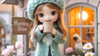 Happy life with morning tea