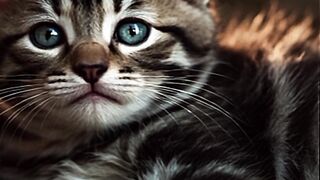 This cat has changed after suffering. You can't help but see this.