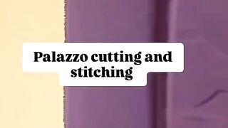 Plazo cutting and stitching