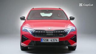 The new Skoda Octavia vRS Design Preview in Velvet Red