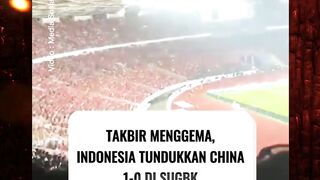 moment langka , takbiran 1 stadion GBK saat indonesia menjamu China #timnas #takbiran #momentlangka #viral #fyp