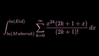 Eid Mubarak Special Integral: Celebrating with Math & Manim Animation