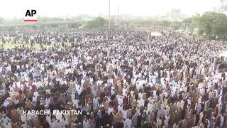 Muslims around the world join Eid al-Adha prayers.
