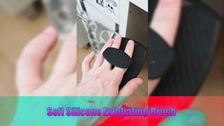 1pc Soft Silicone Exfoliating Brush Cleanser Manual Body Cleansing