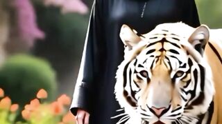 The woman & tiger