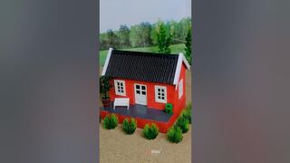 Build a DREAM House from Mini Bricks in NO TIME!  #vfuho #miniature #diy #house