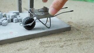 This Is Insane! How I Built a Mini House Using Only Tiny Bricks! #house #vfuho #miniature #diy