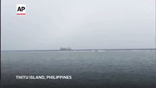 Chinese ship runs aground off Philippines-occupied island in disputed South China Sea.