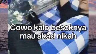 Emang bener ya kek gitu? ???? Besok akad nikah, tapi malam ini malah overthinking + deg-degan campur senang ????