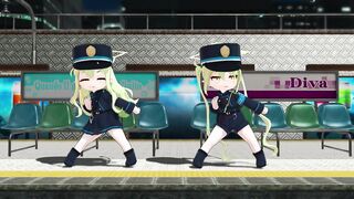 Blue Archive : Nozomi & Hikari ~ Rat Dance [MMD]