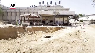 Israeli military invites journalists into Gaza to show tunnel under European Hospital.