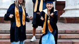 University Graduation Dress Transition to Justin Bieber - Baby
