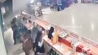 Plafon Di Terminal Jatijajar Roboh Karena Angin Puting Beliung