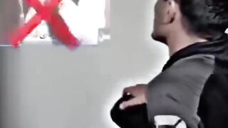 "A very funny video — a man slaps another after listening to Imran Khan's speech. If you enjoy the video, don’t forget to follow!"
