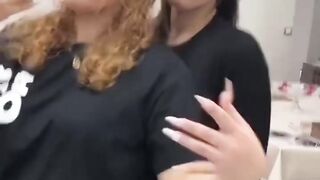 Two Hot Beauties Dancing Together