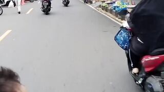 The atmosphere in the morning
