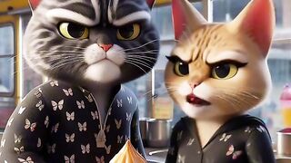 Angry cat with Cato