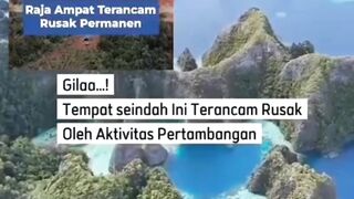 Jahat sekali kalian pejabat indonesia setelah kalimantan papua pun kalian hancurkan alam nya.