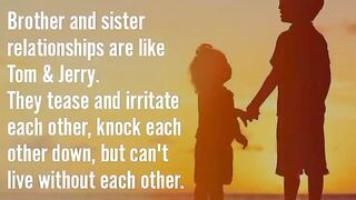 Sister and brother love and bonding