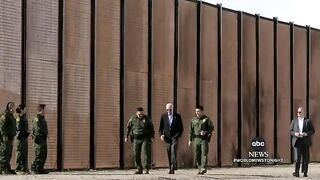 American President Biden first border visit southern border and meet local officer